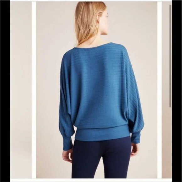 Anthropologie Saturday Sunday Shawna Hacci Sweater, Teal, Size S - Picture 3 of 10